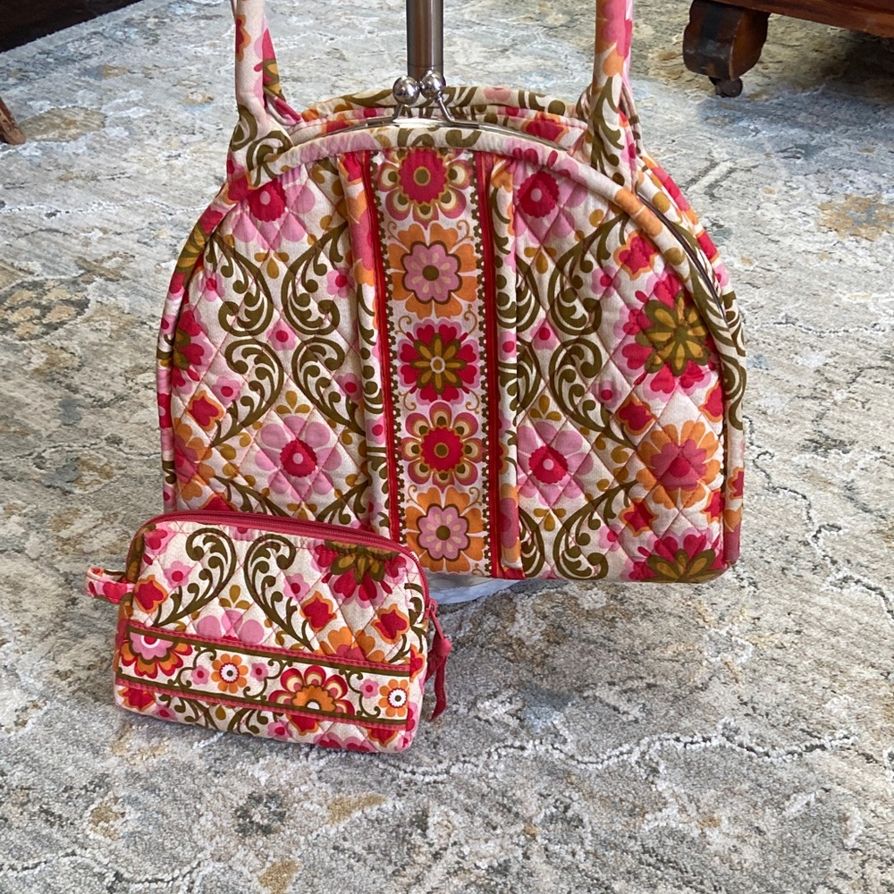 Vera Bradley Folkloric Eloise Kiss-Lock Shoulder Bag Set
